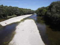 Zusammenfluß von Amper und Isar bei Moosburg, Foto von Franz Rickinger